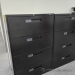 Global Black 4 Drawer Lateral File Cabinet, Locking